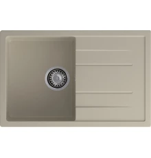 GRANFEST Мойка композит QUADRO GF-Q--780L  чаша с крылом 780*500 мм  топаз арт.GF-