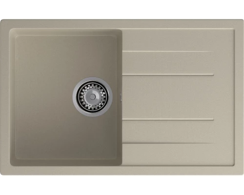 GRANFEST Мойка композит QUADRO GF-Q--780L  чаша с крылом 780*500 мм  топаз арт.GF-