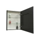 Зеркало-шкаф Mirror Box black Led 600х800