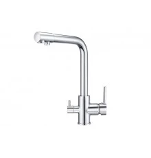 2015, ХРОМ Смеситель для кухни однорыч., с подкл. для питьевой воды, GRANULA