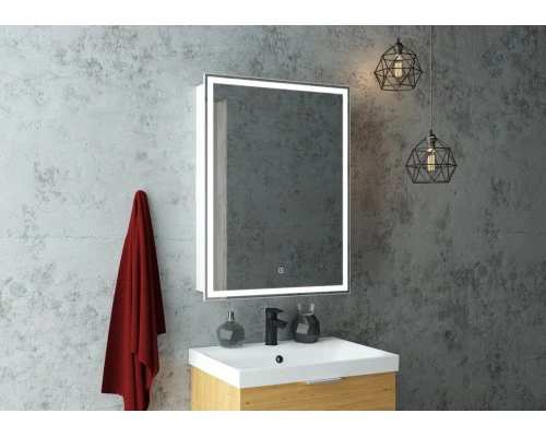 Зеркало-шкаф Allure LED 550х800 правый с розеткой