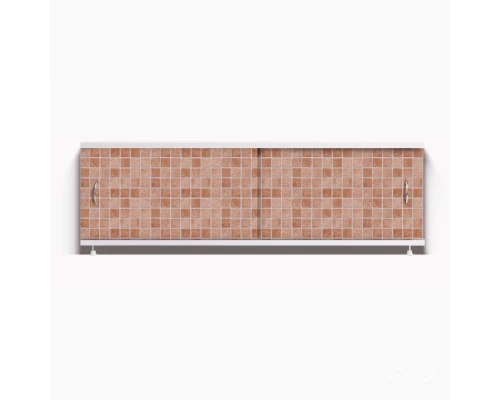 КЛАССИК Экран для ванны 150 см, полистирол,(коричневая плитка-047), ALAVANN