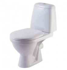 ПРЕМЬЕР ЛЮКС Унитаз-компакт сид. полипропилен микролифт, арм. Уклад, белый. ROSA