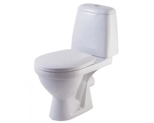ПРЕМЬЕР ЛЮКС Унитаз-компакт сид. полипропилен микролифт, арм. Уклад, белый. ROSA