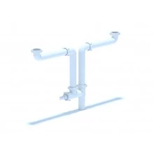 Набор для дв.универс.разноур.сифона 600 без выпуска, ANI PLAST