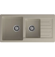 GRANFEST Мойка композит PRACTIK GF-P--980KL  2 чаши с  крылом 980*510 мм топаз  арт.GF-