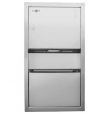 Компатный диспенсер встраиваемый в стену с контейнером для мусора 12047.S  600*362*108, шт