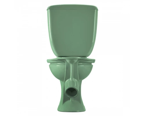 Унитаз-компакт Виктория косой выпуск, н/п., кноп. арматурой и сиденьем полипропилен, салатовый SANTE