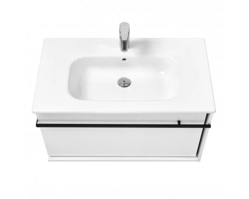 ANETO Тумба под раковину VICTORIA-N UNIK 80, белый глянец, ROCA