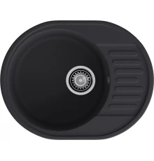 GranFest QUARZ (ECO-58) Мойка чаша+кр 620*480 (черный)