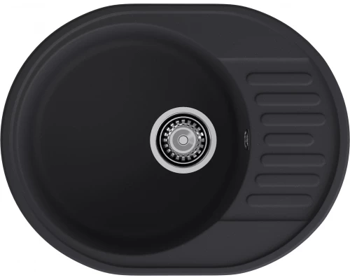 GranFest QUARZ (ECO-58) Мойка чаша+кр 620*480 (черный)