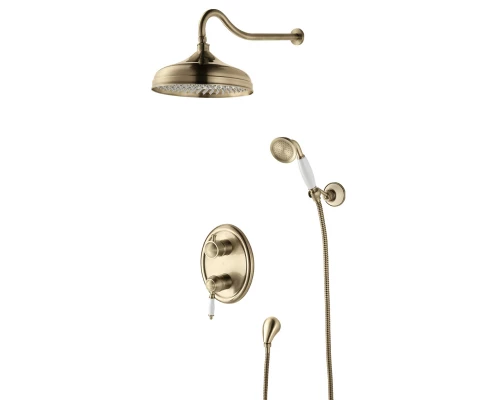 Villa Смеситель для душа, излив 32мм встраивамемый, р/ОД, бронза, LM, LM4829С