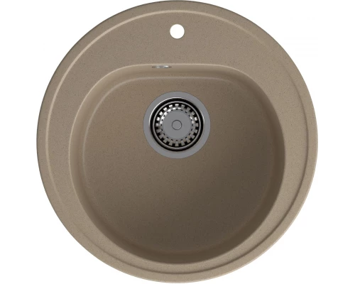 GRANFEST Мойка композит RONDO GF-R--510  D=510мм  песочный   арт.GF-