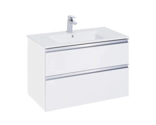 GAP Тумба под раковину GAP 80, белый глянец, 2 ящ., ROCA