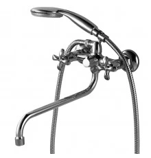 Flora Смеситель для ванны, круг.пов.излив 320мм, р/ДВ, хром, LM, LM0151C