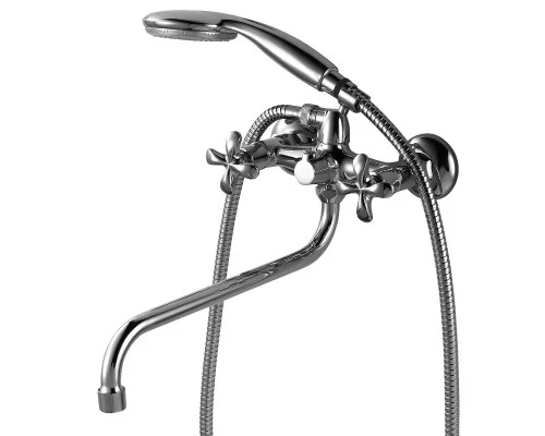 Flora Смеситель для ванны, круг.пов.излив 320мм, р/ДВ, хром, LM, LM0151C