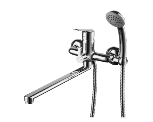 Partner Смеситель для ванны, плоск.пов.излив 300мм держ.на теле, р/ОД, хром, LM, LM6551C