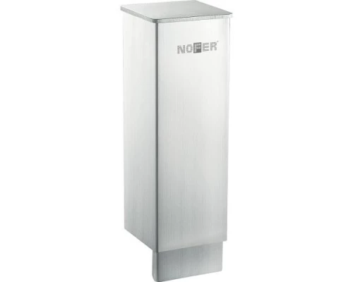 диспенсер для мыла прямоугольный из нержавеющей стали матовый, 300 мл.