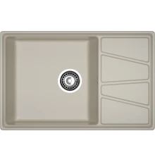 GRANFEST Мойка композит VERTEX, GF-V-780L, чаш+кр 780*500, топаз