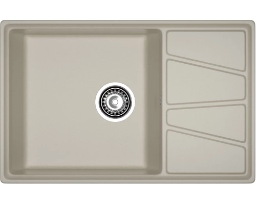 GRANFEST Мойка композит VERTEX, GF-V-780L, чаш+кр 780*500, топаз