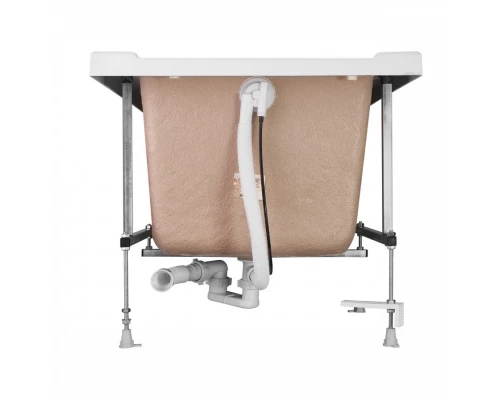 Монтажный комплект для ванны САНТОРИНИ 170х70 см. (рама, слив-перелив с сифоном, крепеж к стене, кре