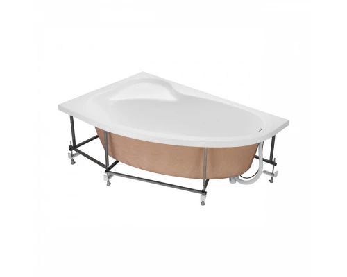 Монтажный комплект для ванны ЭДЕРА 170х110 см. (рама, слив-перелив с сифоном, крепеж к стене, крепеж