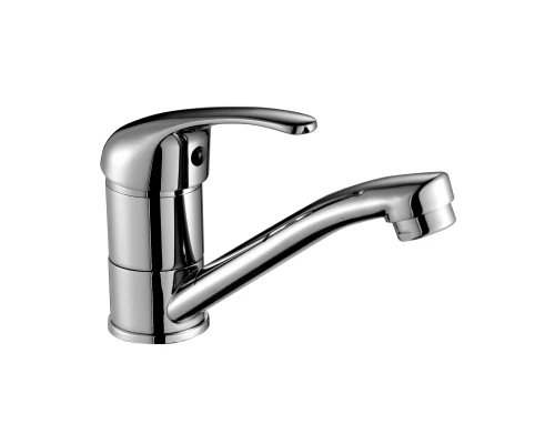 A35 Смеситель для умывальника/мойка, с пов. изливом 150мм., р/ОД, хром, ROS, А35-22