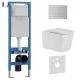 Комплект 3в1 IBERICA BLANCA инсталляция SILENCIO MINI, унитаз TOLEDO ALTO белый, кнопка смыва INOX-S хром матовый (IB.001M.TLA.231.1601)