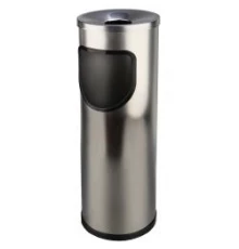 Пепельница уличная круглая из нержавеющей стали матовый