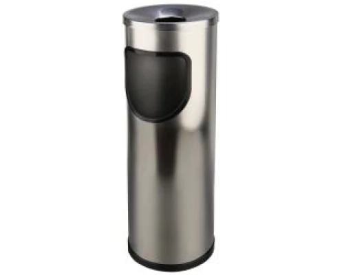 Пепельница уличная круглая из нержавеющей стали матовый