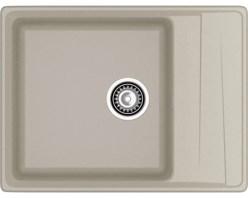 GRANFEST Мойка композит LEVEL, GF-LV-660L, чаш+кр 660*500, топаз
