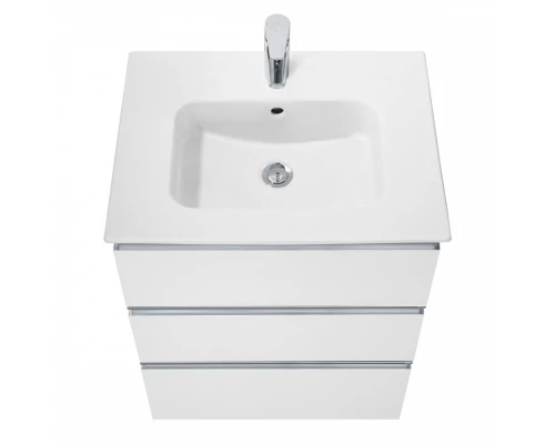 GAP Тумба под раковину GAP 60, белый глянец, 3 ящ., ROCA