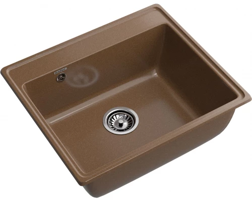 GRANFEST Мойка композит VERTEX, GF-V-580, чаша 580*500, терракот