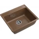 GRANFEST Мойка композит VERTEX, GF-V-580, чаша 580*500, терракот