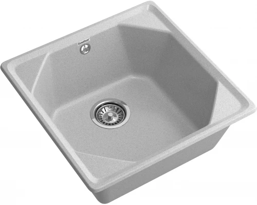 GRANFEST Мойка композит UNIQUE, GF-U-500, 1-чаша 500*500, серый