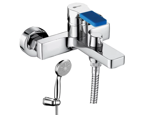 Aura Смеситель для ванны, монолит.излив 182мм лейка, р/ОД, цвет, хром, LM, LM0614C