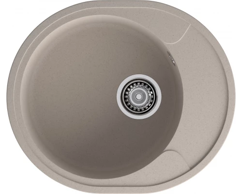 GRANFEST Мойка URBAN 857L  1-чаша+крыло 570*480мм песочный арт.GF-UR-