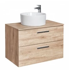 VICTORIA Тумба под раковину 80 городской дуб 2 ящика  ROCA