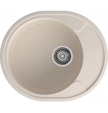 GRANFEST Мойка QUARZ 857L  1-чаша+крыло 570*480мм белый арт.GF-UR-