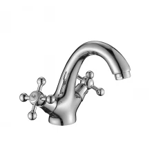 DR54 Смеситель для раковины, монолит.излив 135мм, р/ДВ, хром, DR, DR54011