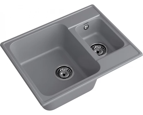 GranFest QUARZ (ECO-09) Мойка 1.5-чаш. 620*480 (темно-серый)