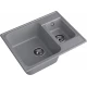GranFest QUARZ (ECO-09) Мойка 1.5-чаш. 620*480 (темно-серый)