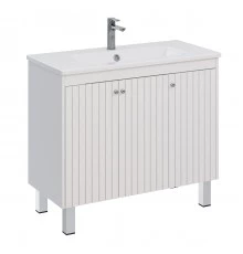 Тумба Lemark ROMANCE 100 см под 1 раковину, подвесная/напольная, 3-х дверная, цвет корпуса, фасада: 