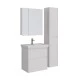 Тумба Lemark COMBI 70 см под 1 раковину, подвесная/напольная, 2 ящика, цвет корпуса, фасада: Белый г