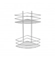 Полка угловая двухэтажная серый Fixsen FX-710-2
