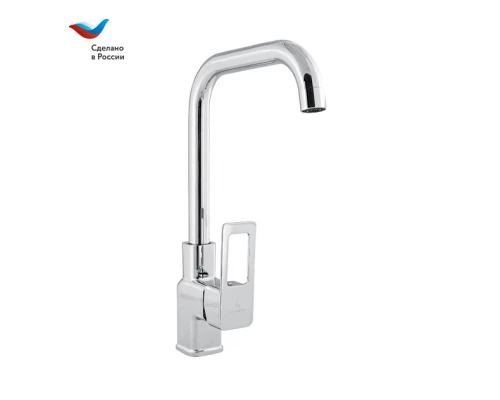 КОТТЕДЖ Смеситель для мойки с высоким Г-образным изливом, СЛАВЕН, Н22