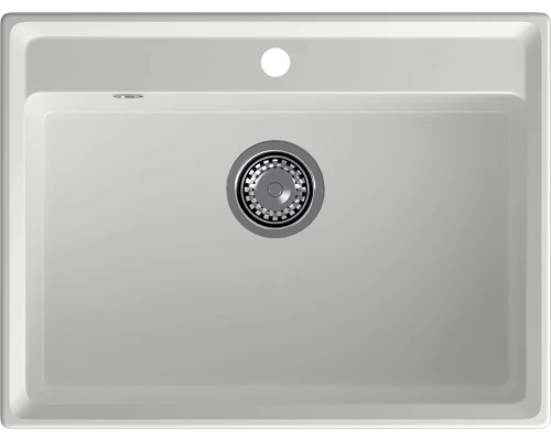 GRANFEST Мойка композит LEVEL, GF-LV-660, чаша 660*500, иней