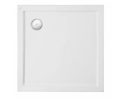 ПАЛЕРМО Поддон акриловый квадрат 80Х80 белый (сифон, регулируемые ножки)