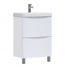 Тумба Glem 60, напольная, 2 ящ., белая (под раковину Glem 60) VIGO