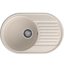 GranFest QUARZ (ECO-18) Мойка чаша+кр 740*480 (белый)